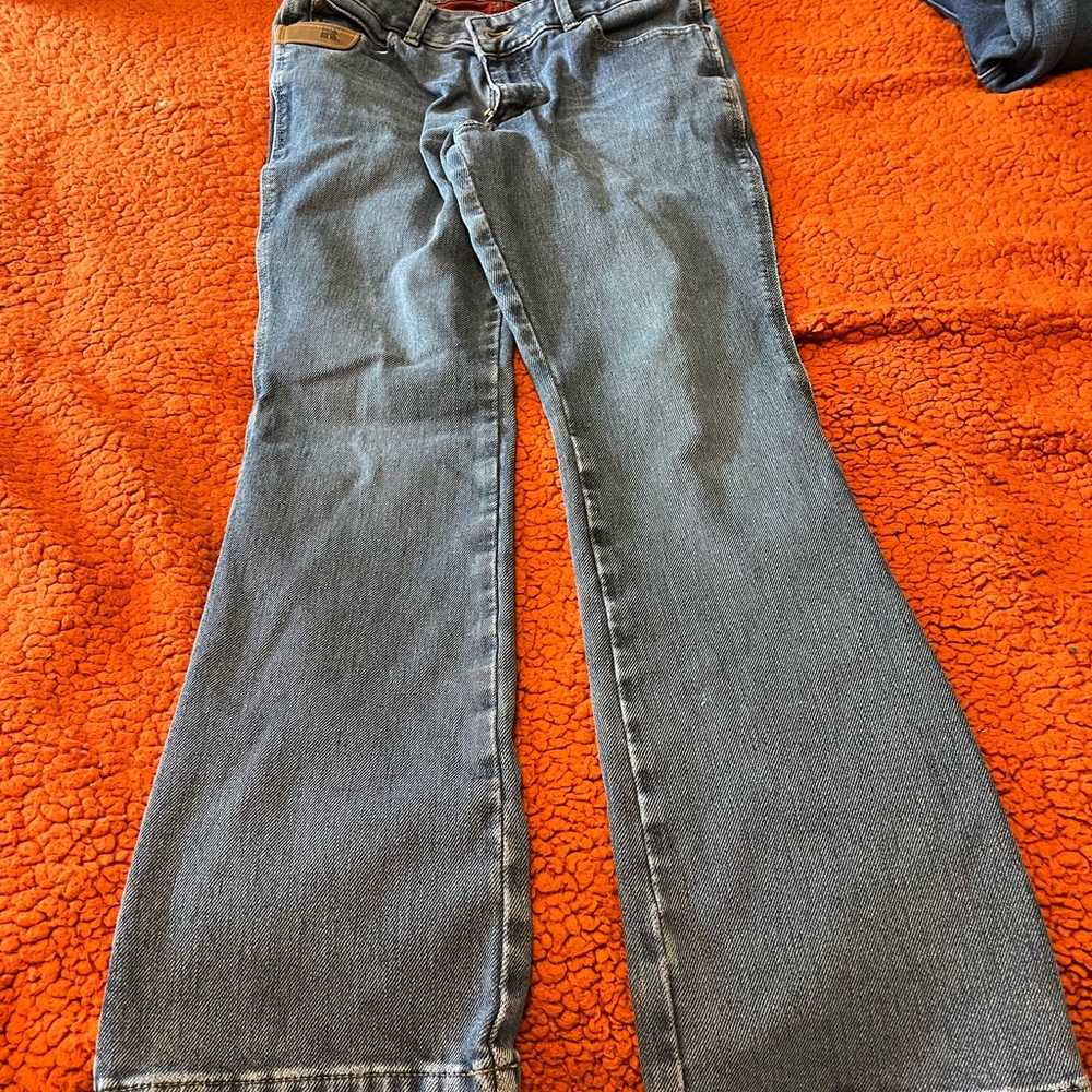 Wrangler Riggs Workwear flannel lined bootcut jeans - Picture 3 of 4